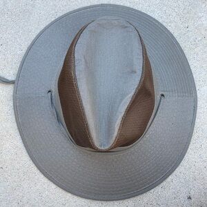 Men's NWT DPC Green Solarweave Mesh Hat XL String Safari UPF50 Beach Hiking Sun